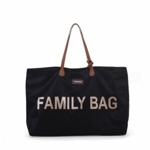 childhome family bag pelenkázó táska fekete arany színben