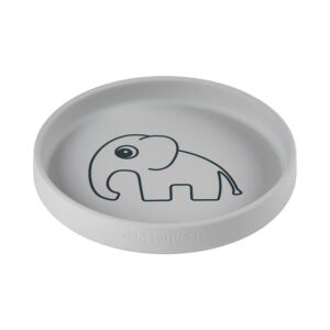 Done by Deer Elphee az elefánt szilikon tányér babáknak szürke színben