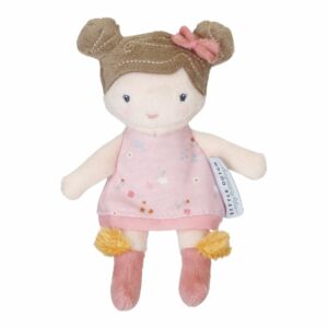 Little Dutch Rosa baba - 10 cm rózsaszín virágos ruhában