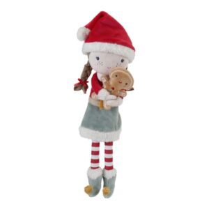 Little Dutch karácsonyi Rosa baba - 35 cm piros sapkával és mézeskaláccsal