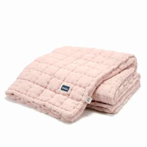 steppelt felnőtt méretű takaró muszlin pamutból púder rózsaszín