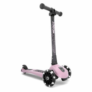 Scoot and ride highwaykick 3 Led-es roller rózsaszín