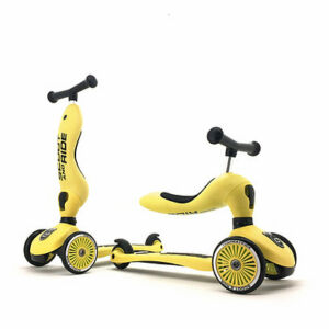 Scoot and ride highwaykick kismotor és roller egyben citromsárga színben Lemon