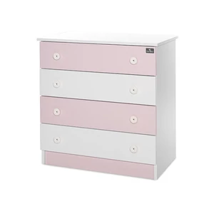Lorelli Komód - White & Orchid Pink