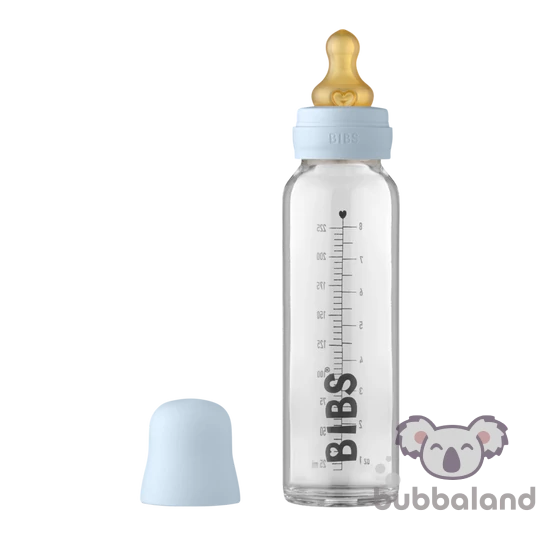 Pasztellkék BIBS cumisüveg 225 ml