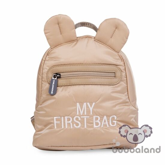 My First Bag - pufi bézs gyermek hátizsák 