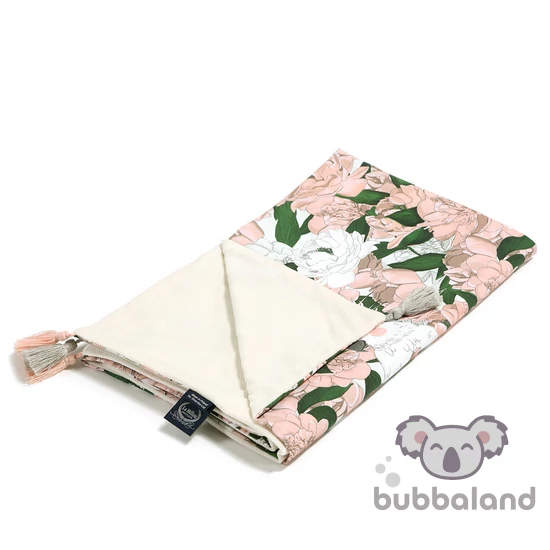 baba takaró töltet nélkül tavaszi nyári kétoldalas pamut velvet rafaello bazsarozsa lady peony