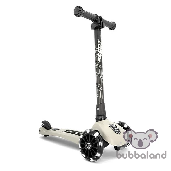 Scoot and ride highwaykick 3 Led-es roller szürke