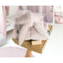 Kép 4/7 - Vintage rózsaszín nyuszis babakocsi takaró