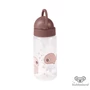 Kép 1/4 - Púder rózsaszín csöpögésmentes szívószálas itatópohár babáknak Done by Deer Sea Friends tengeri halacska és medúza mintával