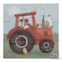 Kép 8/11 - Little Dutch Little Farm 4 in 1 kirakó - traktor