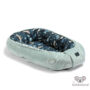 Kép 5/8 - állítható méretű menta-kék babafészek autós süni és nyuszi mintával