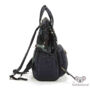 Kép 7/7 - La Millou pelenkázó hátizsák fekete és sötétzöld színben