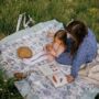 Kép 2/8 - La Millou Dundee and Friends Pink minky piknik takaró "XL" 145 x 170 cm