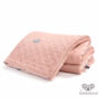 Kép 1/6 - baba takaró velvet anyagból púder rózsaszín színben