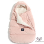 Kép 2/9 - Púder rózsaszín újszülött bundazsák nyitott résszel