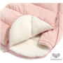 Kép 3/9 - Púder rózsaszín újszülött bundazsák nyitott alsó résszel