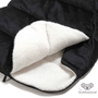 Kép 3/9 - Fekete színű meleg újszülött bundazsák nyitható alsó résszel