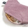 Kép 2/7 - levendula lila Pipi melegítő párna bársonyos velvet anyagból