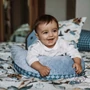 Kép 5/6 - La Millou Prince babakék szoptatós párna minky anyagból