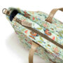 Kép 8/8 - közepes méretű pelenkázó táska halvány menta alapon színes virág és pillangó mintával La Millou Secret Garden