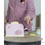 Kép 3/5 - játék reggeliző szett kenyérpirítóval pirítóssal, tányérokkal és késsel
