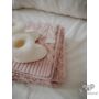 Kép 6/11 - merino takaró csavart mintával púder rózsaszín
