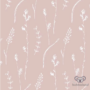 Kép 2/2 - halvány rózsaszín baba turbánka virágos mintával