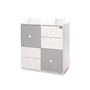 Kép 1/4 - Lorelli Cupboard pelenkázó komód - White & Stone Grey
