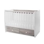 Kép 1/5 - Lorelli Matrix kiságy 60x120 - White Artwood 2Box