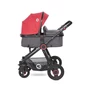 Kép 3/10 - Lorelli Alexa SET babakocsi mózessé alakítható sport résszel - Cherry Red