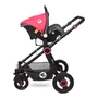 Kép 10/10 - Lorelli Alexa SET babakocsi mózessé alakítható sport résszel - Cherry Red