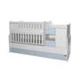 Kép 2/5 - Lorelli MiniMax kombi ágy 72x190 - White / Baby Blue