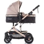Kép 2/9 - Chipolino Estelle babakocsi mózessé alakítható sport résszel + autóshordozó 0-13kg - Sand
