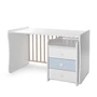Kép 9/10 - Lorelli Maxi Plus kombi ágy 70x160 - Trio White/Baby Blue
