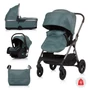 Kép 1/6 - Chipolino Infinity 3in1 multifunkciós babakocsi - Pastel green