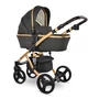 Kép 1/4 - Lorelli Rimini Premium multifunkciós babakocsi - Black Jasper