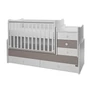 Kép 4/10 - Lorelli Maxi Plus kombi ágy 70x160 - White & String ÚJ