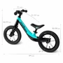 Kép 4/8 - Cariboo Magnesium Air futóbicikli - Black/Turquoise